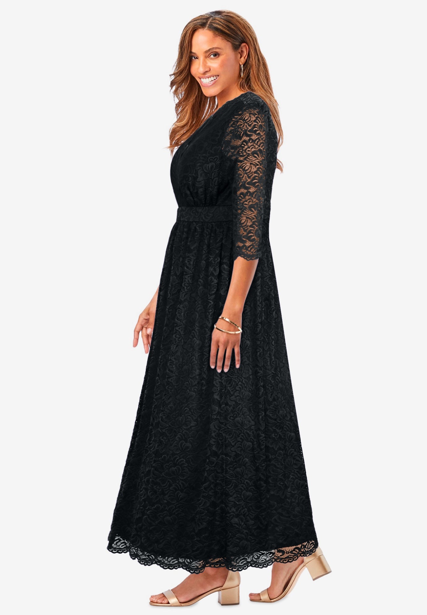 Stretch Lace Maxi Dress image number 2