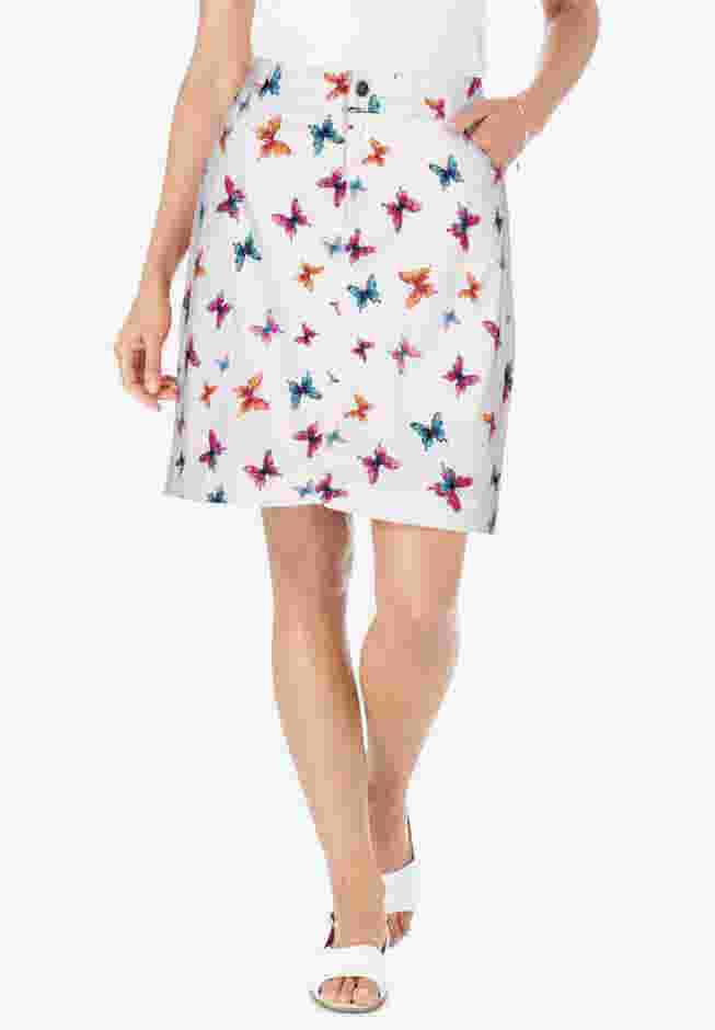 Adjustable Waist Chino Skort image number 0