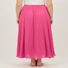 Pull-On Elastic Waist Crinkle Printed Skirt image number null