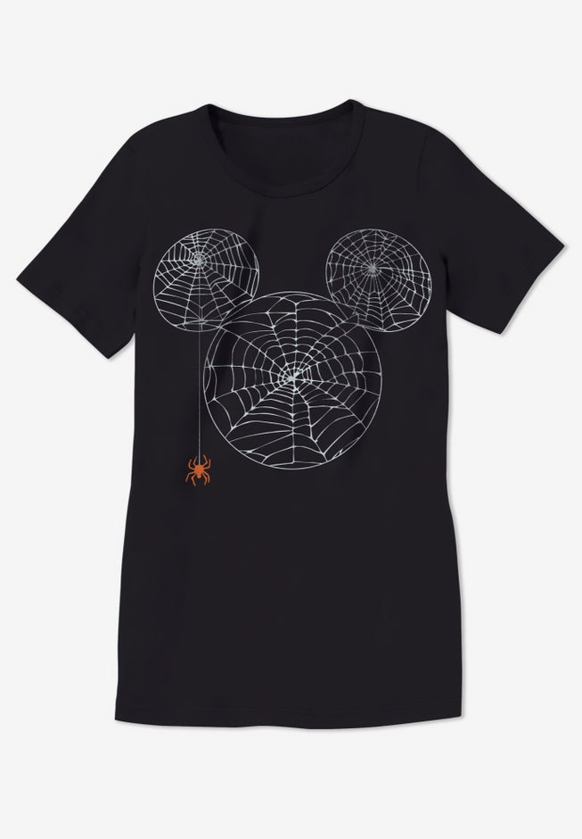 Disney Short Sleeve Crew Tee Black Halloween Mickey image number 1