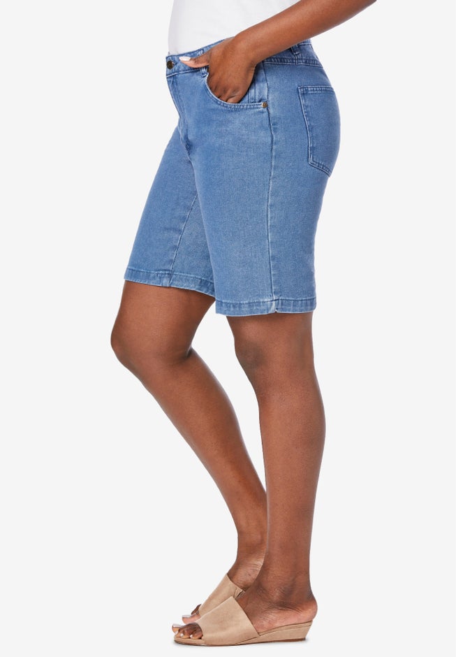 Classic Cotton Denim Shorts image number 2