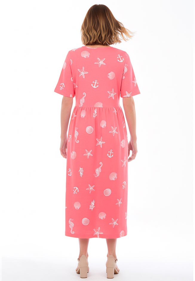 Stamped Empire Waist Dress image number 1