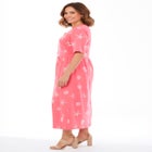 Stamped Empire Waist Dress image number null