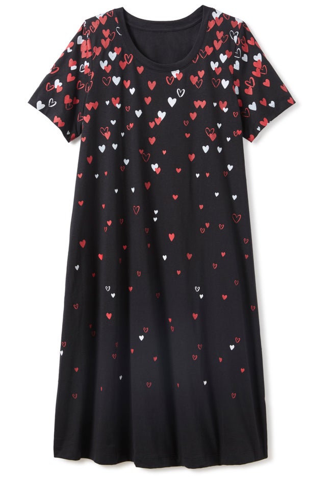 Perfect Short-Sleeve Crewneck Tee Dress image number 1