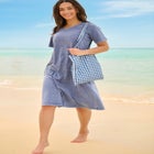 Perfect Short-Sleeve Crewneck Tee Dress image number null