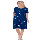 Perfect Short-Sleeve Crewneck Tee Dress image number null