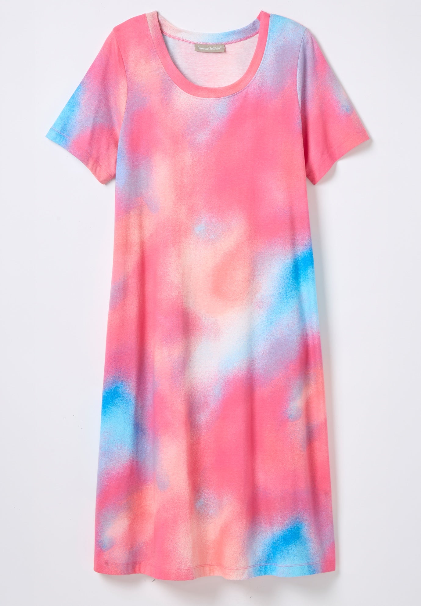 Perfect Short-Sleeve Crewneck Tee Dress image number 0