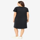 Perfect Short-Sleeve Crewneck Tee Dress image number null