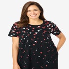 Perfect Short-Sleeve Crewneck Tee Dress image number null