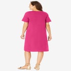 Perfect Short-Sleeve Crewneck Tee Dress image number null