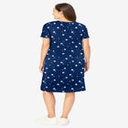 Perfect Short-Sleeve Crewneck Tee Dress image number null