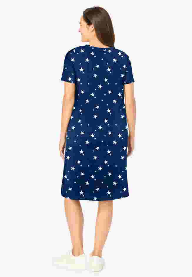 Perfect Short-Sleeve Crewneck Tee Dress image number 1
