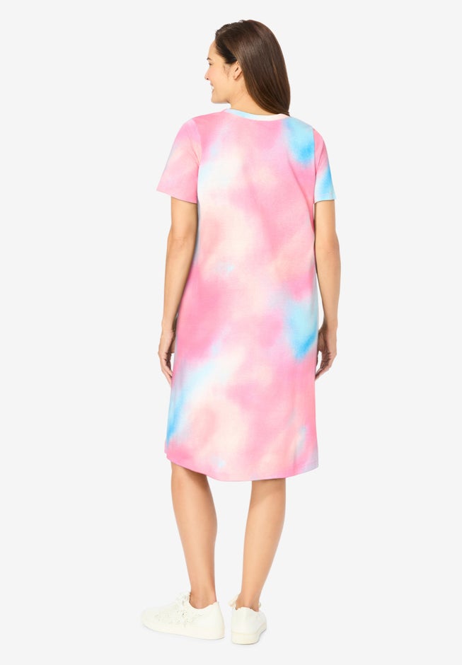 Perfect Short-Sleeve Crewneck Tee Dress image number 1