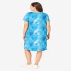 Perfect Short-Sleeve Crewneck Tee Dress image number null