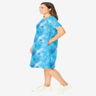 Perfect Short-Sleeve Crewneck Tee Dress image number null