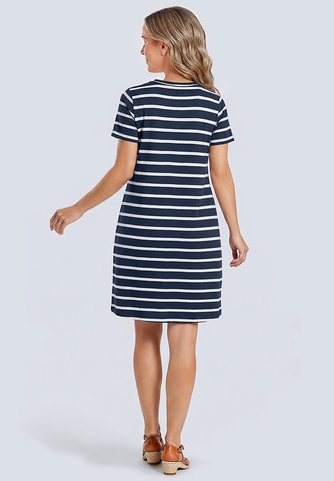 Perfect Short-Sleeve Crewneck Tee Dress image number 1