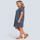 Perfect Short-Sleeve Crewneck Tee Dress image number null