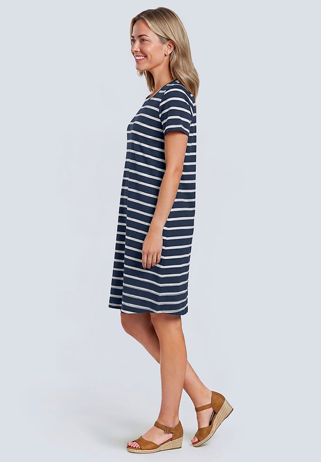 Perfect Short-Sleeve Crewneck Tee Dress image number 2