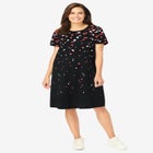 Perfect Short-Sleeve Crewneck Tee Dress image number null