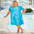 Perfect Short-Sleeve Crewneck Tee Dress image number null