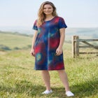 Perfect Short-Sleeve Crewneck Tee Dress image number null