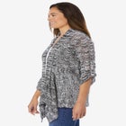 Open Front Pointelle Cardigan image number null