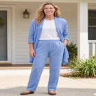 Open Front Pointelle Cardigan Sweater image number null