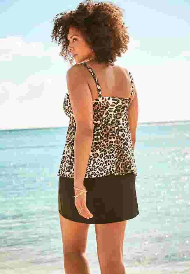 Bra-Size Wrap Tankini Top image number 1