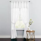 BH Studio Sheer Voile 5-Pc. One-Rod Curtain Set image number null