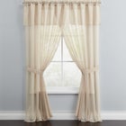 BH Studio Sheer Voile 5-Pc. One-Rod Curtain Set image number null