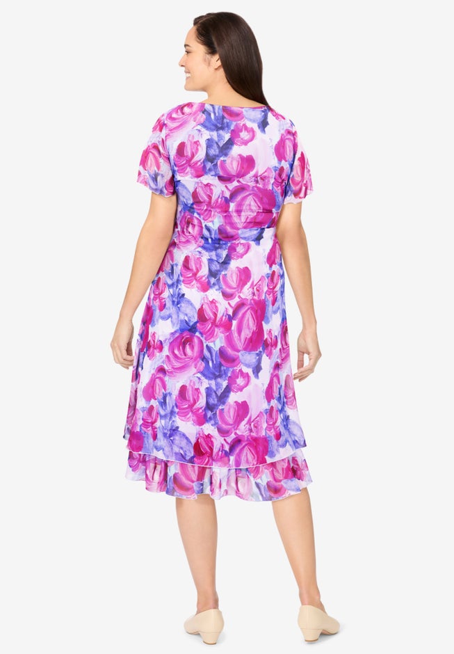 Overlay Tiered Dress image number 1