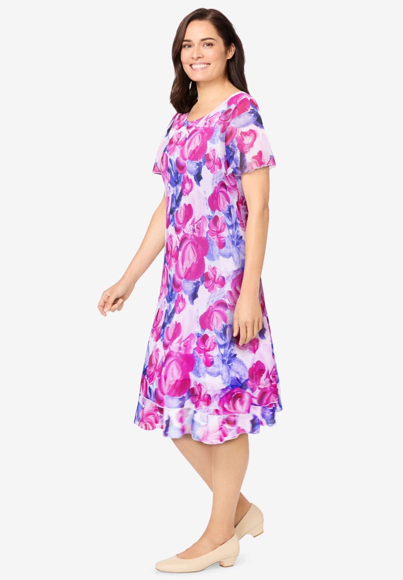 Overlay Tiered Dress image number 2