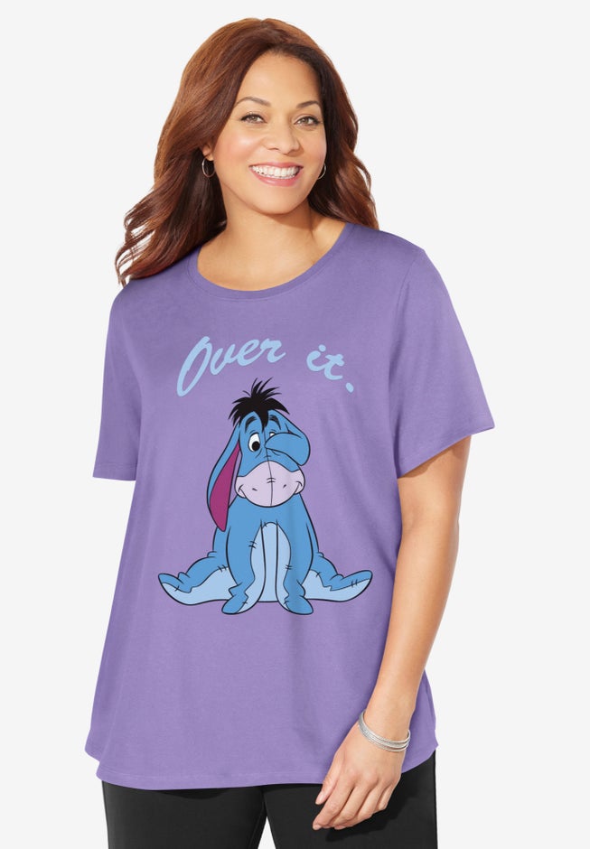 Purple Eeyore Crewneck Tee image number null