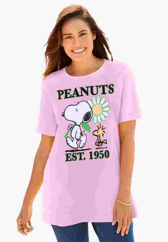 Light Pink Snoopy Crewneck Tee image number 0