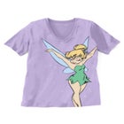 Lavender Tinkerbell V-Neck Tee image number null