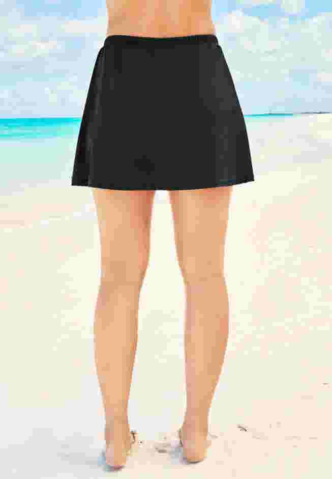 A-Line Swim Skirt with Built-In Tummy Control Brief image number 1
