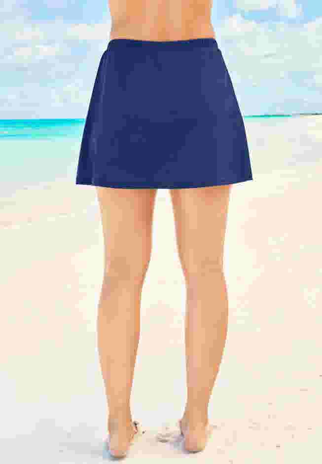 A-Line Swim Skirt with Built-In Tummy Control Brief image number 1