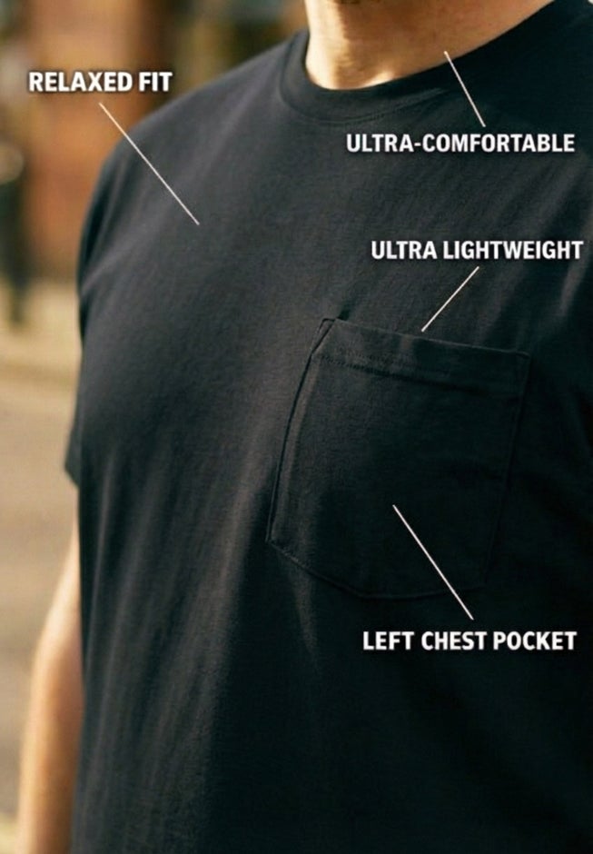 The Ultra-Light Comfort Pocket Tee image number 1
