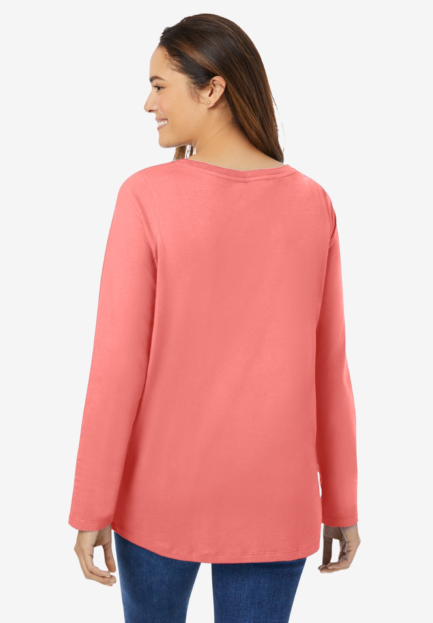 Perfect Long-Sleeve V-Neck Tee image number 1