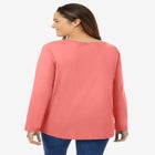 Perfect Long-Sleeve V-Neck Tee image number null