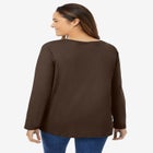 Perfect Long-Sleeve V-Neck Tee image number null
