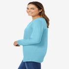 Perfect Long-Sleeve V-Neck Tee image number null