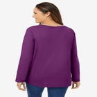 Perfect Long-Sleeve V-Neck Tee image number null