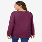 Perfect Long-Sleeve V-Neck Tee image number null