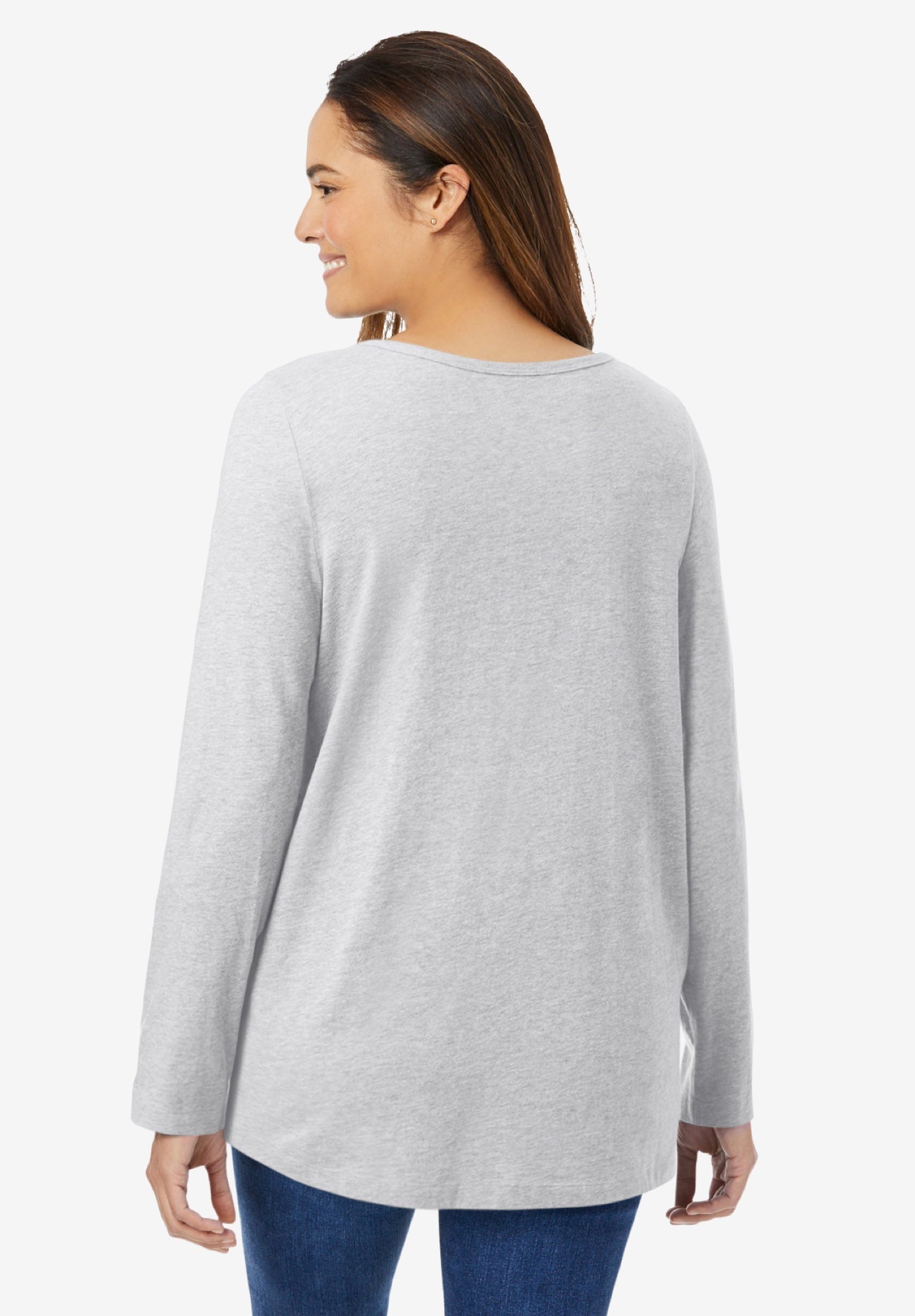 Perfect Long-Sleeve V-Neck Tee image number 1