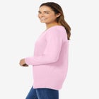 Perfect Long-Sleeve V-Neck Tee image number null