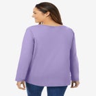 Perfect Long-Sleeve V-Neck Tee image number null