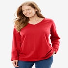 Perfect Long-Sleeve V-Neck Tee image number 5