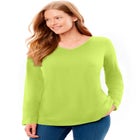 Perfect Long-Sleeve V-Neck Tee image number 0
