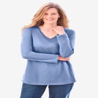 Perfect Long-Sleeve V-Neck Tee image number 0
